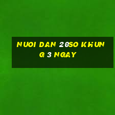 nuoi dan 20so khung 3 ngay