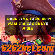 cách tính lô de miền nam của các chuyên gia