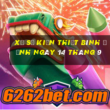 xổ số kiến thiết bình định ngày 14 tháng 9