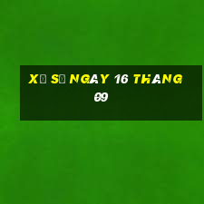 xổ số ngày 16 tháng 09