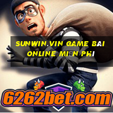 Sunwin.Vin Game Bài Online Miễn Phí