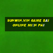 Sunwin.Vin Game Bài Online Miễn Phí