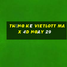 Thống kê vietlott Max 4D ngày 29