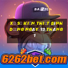 xổ số kiến thiết bình dương ngày 13 tháng 1