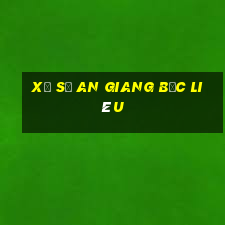 xổ số an giang bạc liêu