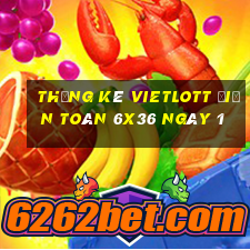 Thống kê vietlott Điện Toán 6x36 ngày 1