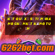 kết quả xổ số tiền giang chủ nhật hàng tuần